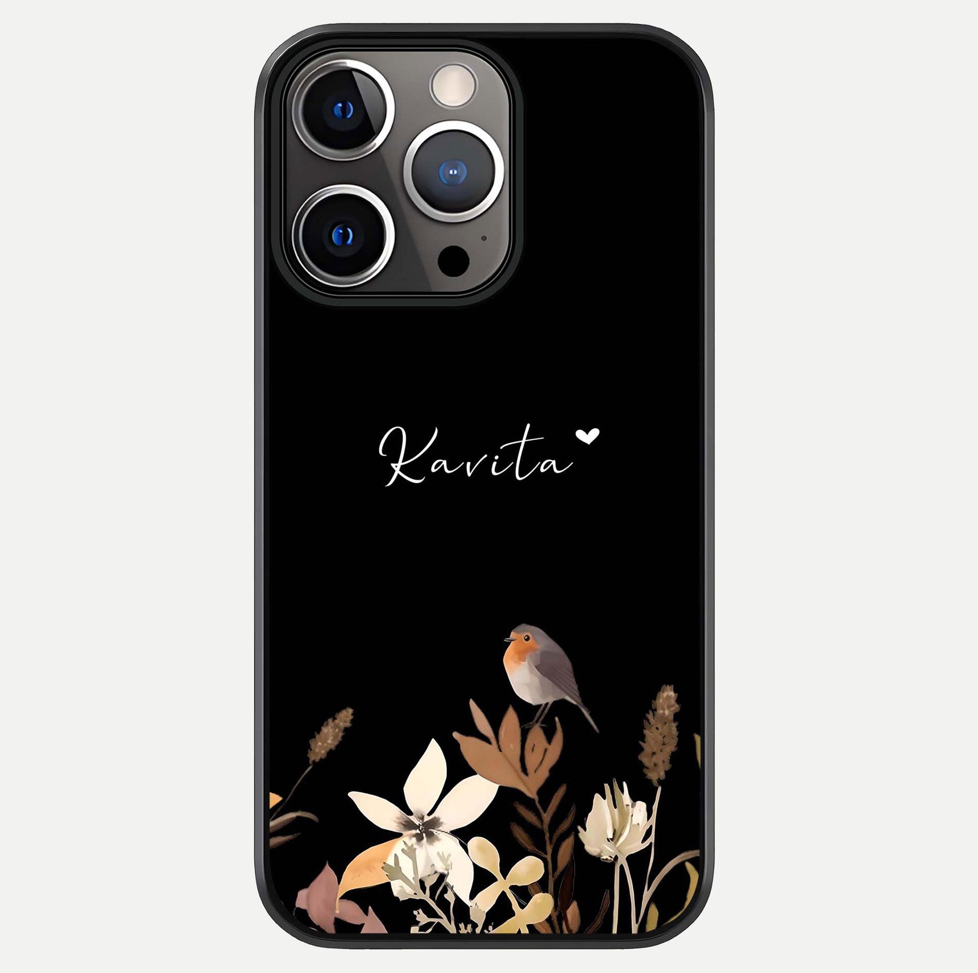Quiet Garden Tune Custom Name Glass Case For iPhone 13 Pro by Custom World