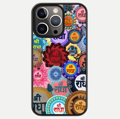 Radha Divine Bloom Glass Case For iPhone 13 Pro by Custom World
