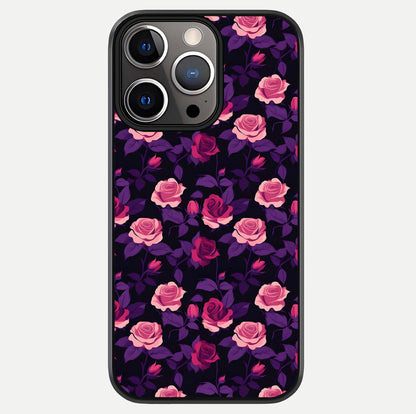 Rose Garden Twilight Glass Case For iPhone 13 Pro by Custom World