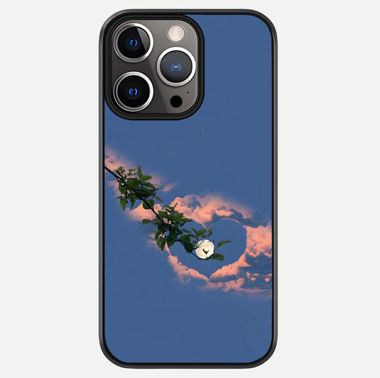Sky Under Tree Glass Case For iPhone 13 Pro by Custom World