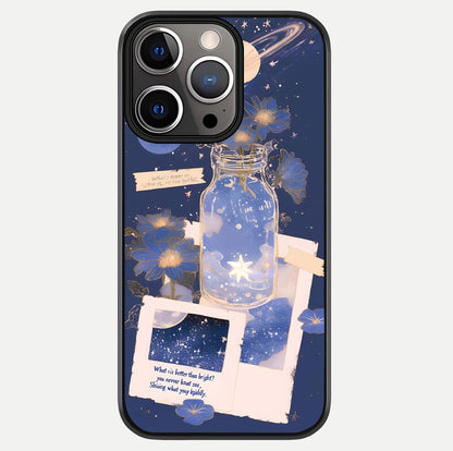 Starlit Cosmic Jar Glass Case For iPhone 13 Pro by Custom World