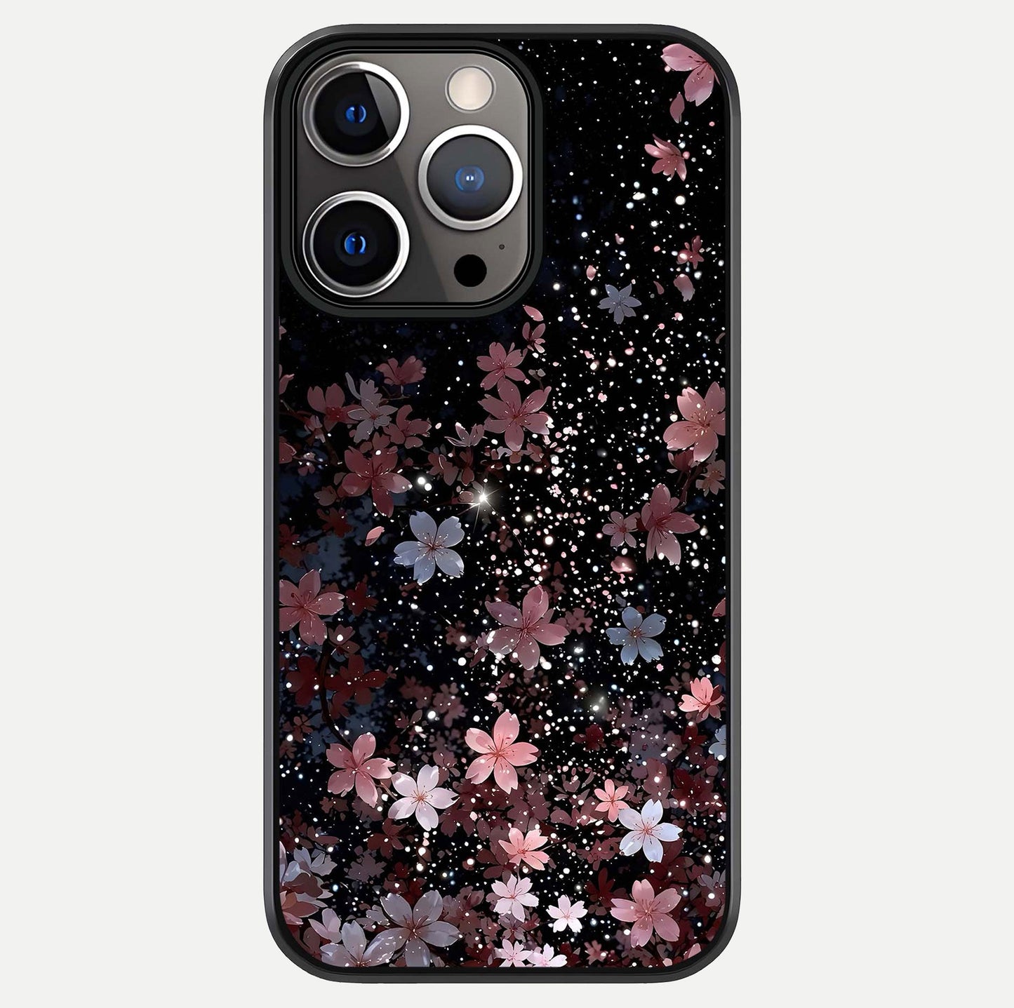 Starlit Flower Dreams Glass Case For iPhone 13 Pro by Custom World