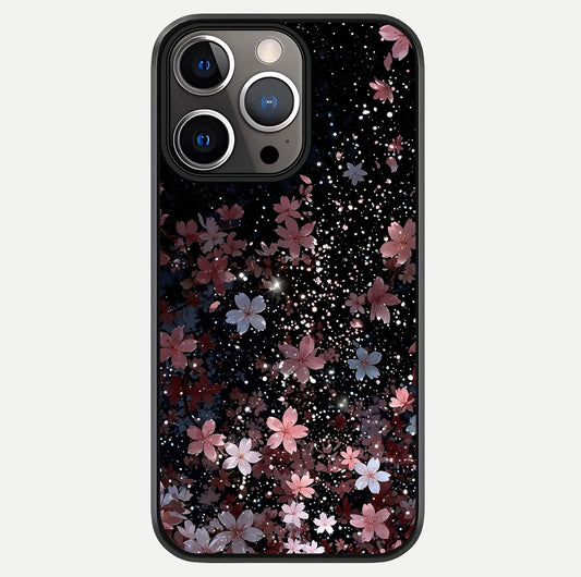 Starlit Flower Dreams Glass Case For iPhone 13 Pro by Custom World