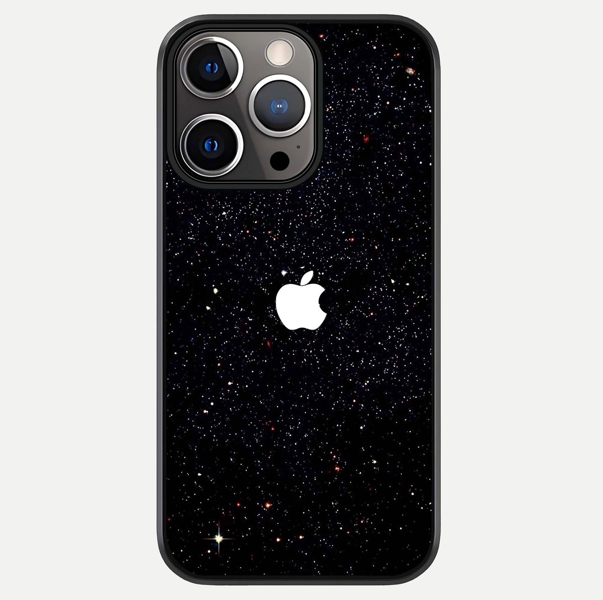 Starry Apple Galaxy Glass Case For iPhone 13 Pro by Custom World