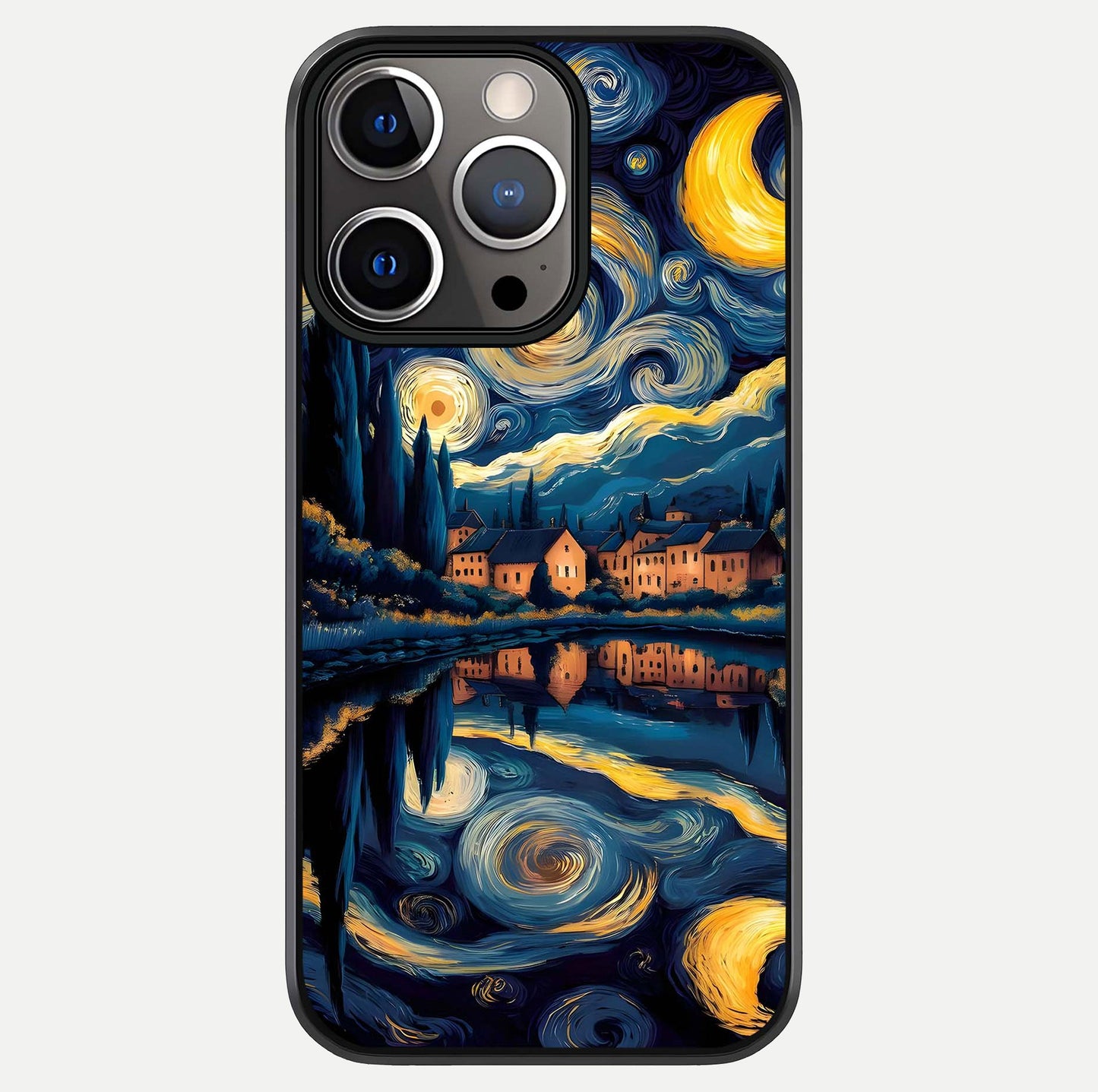 Starry Sky Serenity Glass Case For iPhone 13 Pro by Custom World