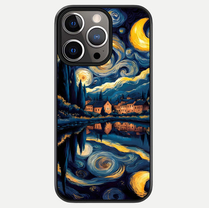 Starry Sky Serenity Glass Case For iPhone 13 Pro by Custom World