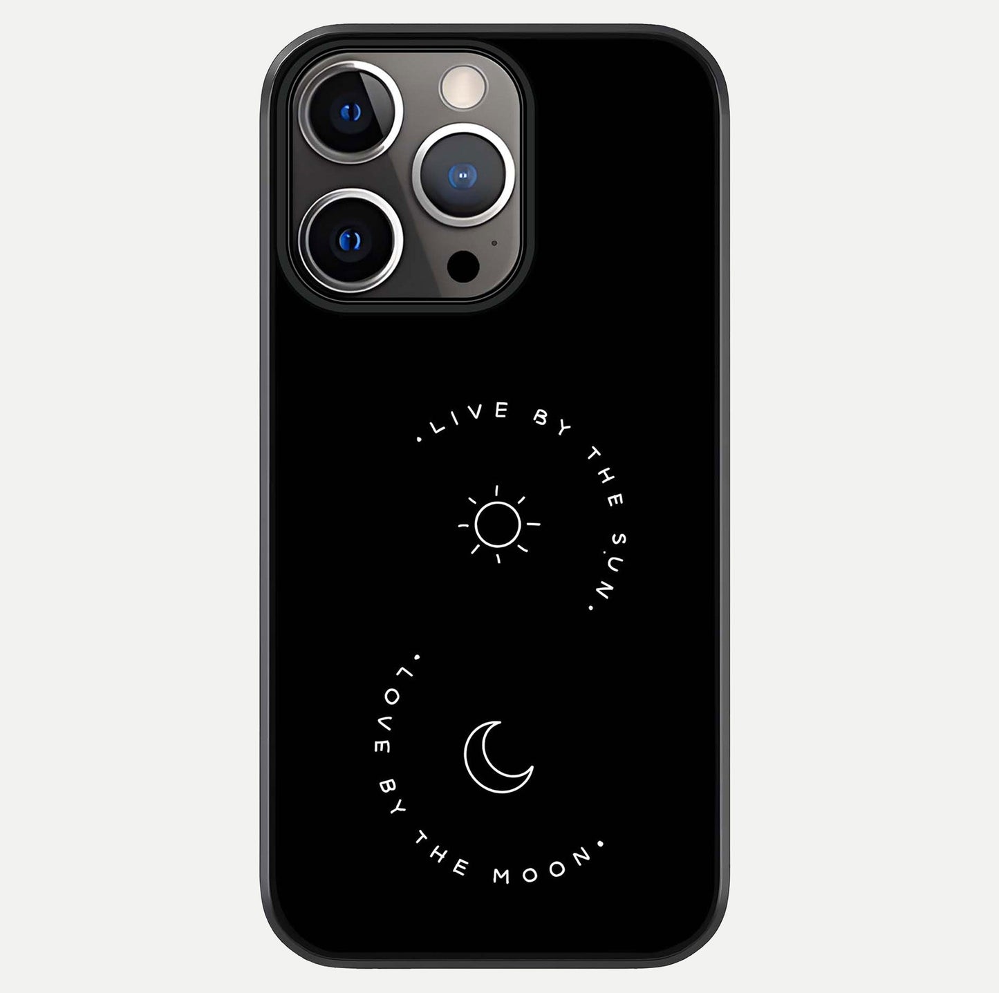 Sun Moon Balance Glass Case For iPhone 13 Pro by Custom World