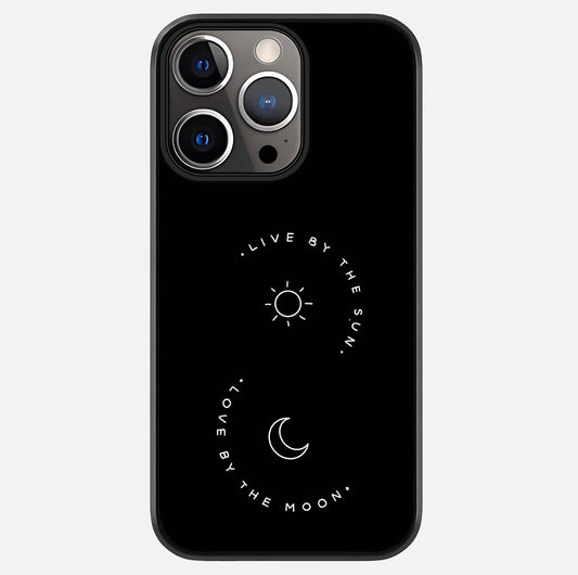 Sun Moon Balance Glass Case For iPhone 13 Pro by Custom World