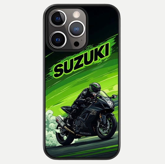 Suzuki Speed Beast Glass Case For iPhone 13 Pro by Custom World