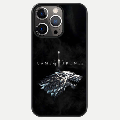 Throne Wolf Legacy Glass Case For iPhone 13 Pro by Custom World