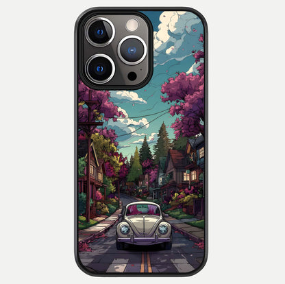 Vintage Street Drive Glass Case For iPhone 13 Pro by Custom World