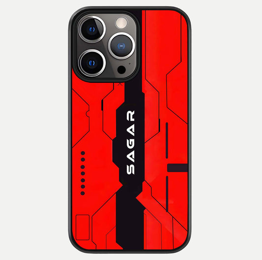 Voltage Rise CYBERPUNK Custom Name Glass Case For iPhone 13 Pro by Custom World