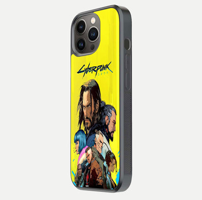 Neon Rebel Genesis Glass Case for iPhone 13 Pro side-angle image showing gloss surface and sharp neon tone