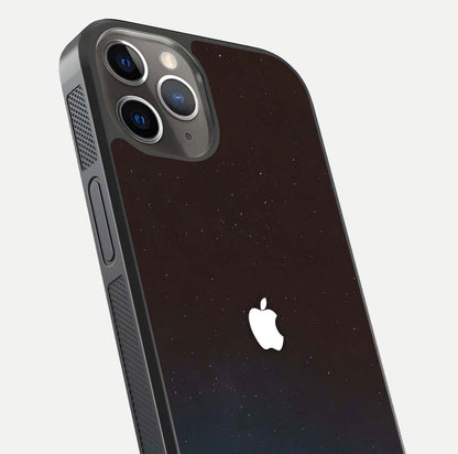 Green Emerald Apple Logo Glass Case for iPhone 13 Pro close-up angled shot showing color depth and reflection clarity