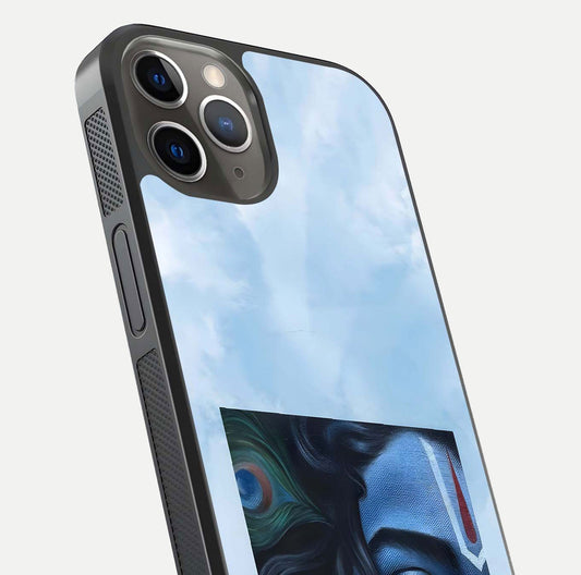 Spring Wing Garden Glass Case for iPhone 13 Pro close-up angled shot highlighting petal details and reflection