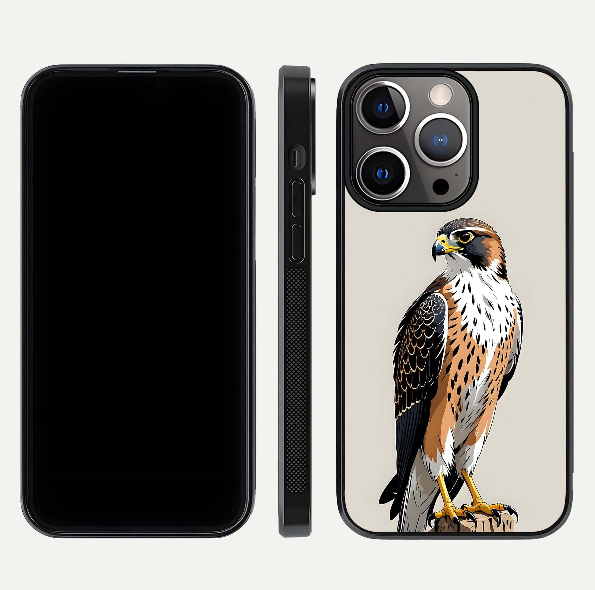 Clever Eagle Glass Case for iPhone 13 Pro dual-view layout showing design symmetry and smooth finish
