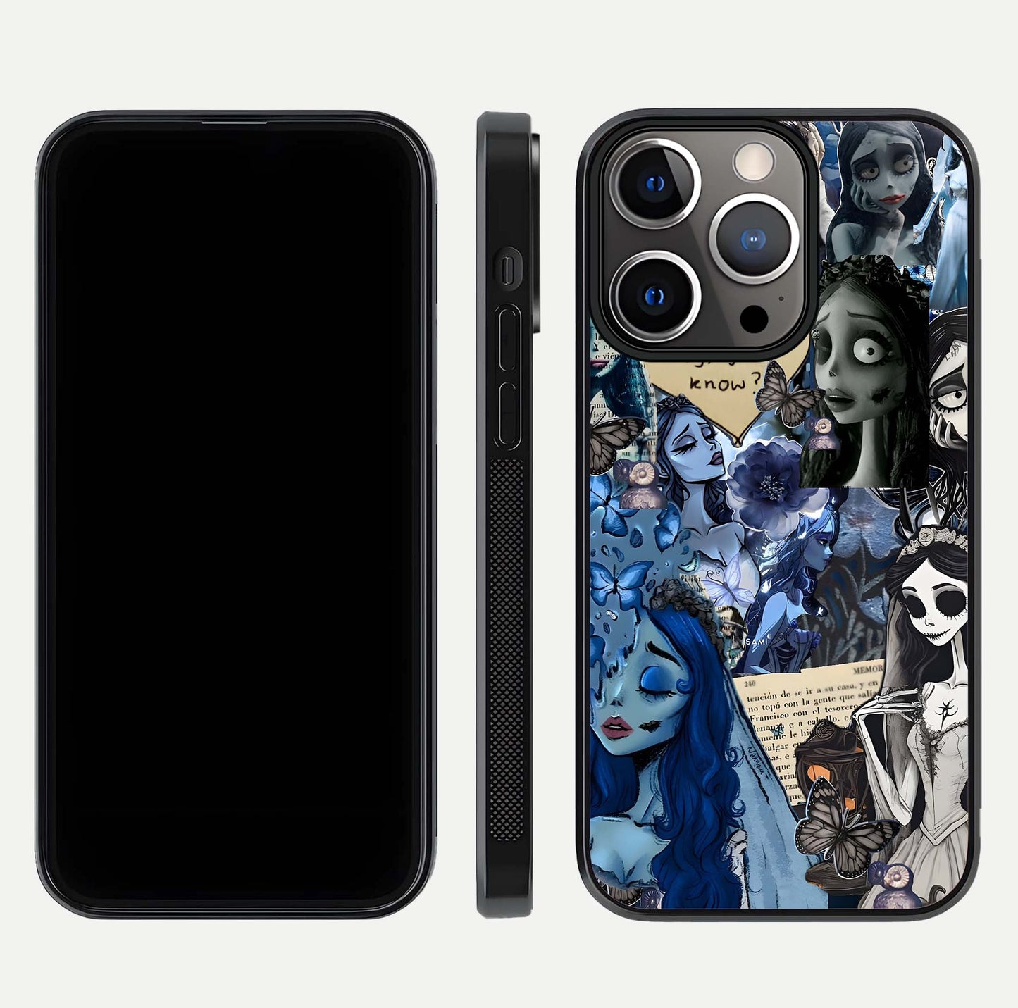 Corpse Bride Posters Glass Case for iPhone 13 Pro dual-view layout displaying cinematic tones and HD finish