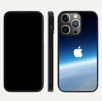 Minimal Apple Sky Glass Case for iPhone 13 Pro front & back layout with clean tone and minimal finish