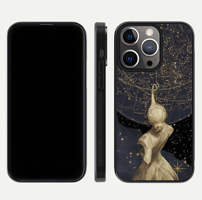 Taylor Swift Girl Glass Case for iPhone 13 Pro front & back layout showing clean edge and vivid print