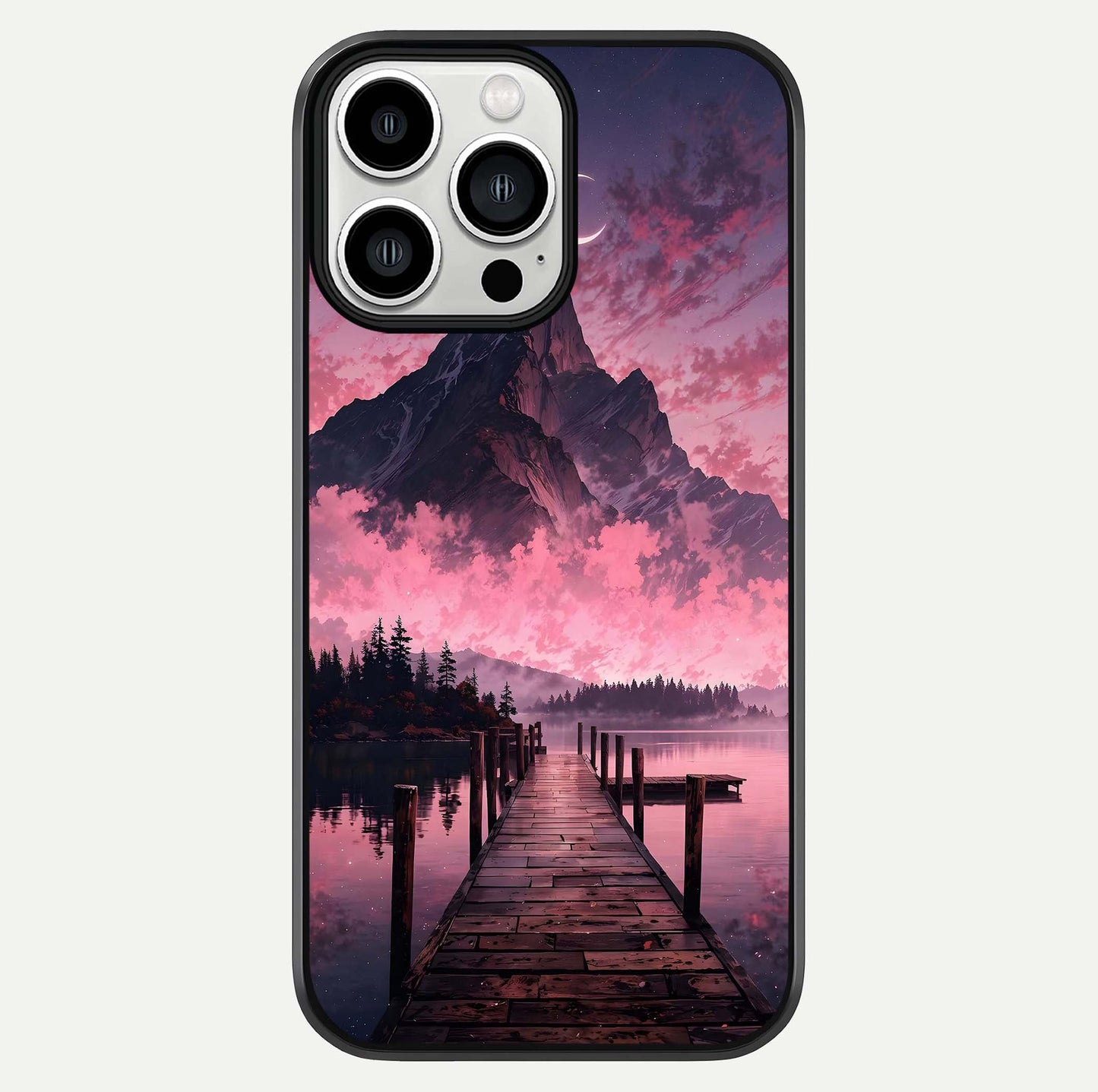 Beautiful Mountain View Glass Case For iPhone 13 Pro Max by Custom World