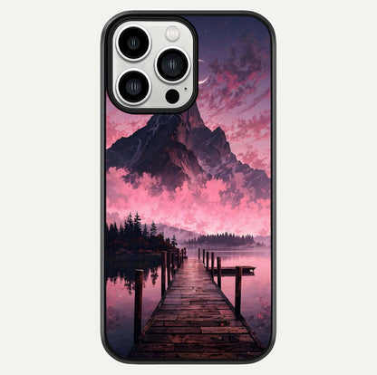Beautiful Mountain View Glass Case For iPhone 13 Pro Max by Custom World