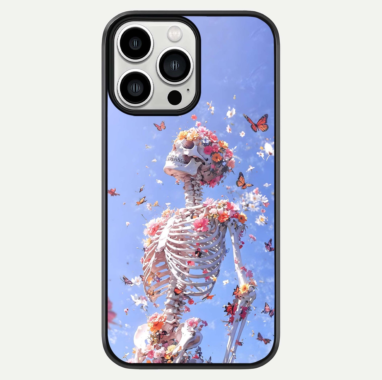 Bloom Beyond Bones Glass Case For iPhone 13 Pro Max by Custom World