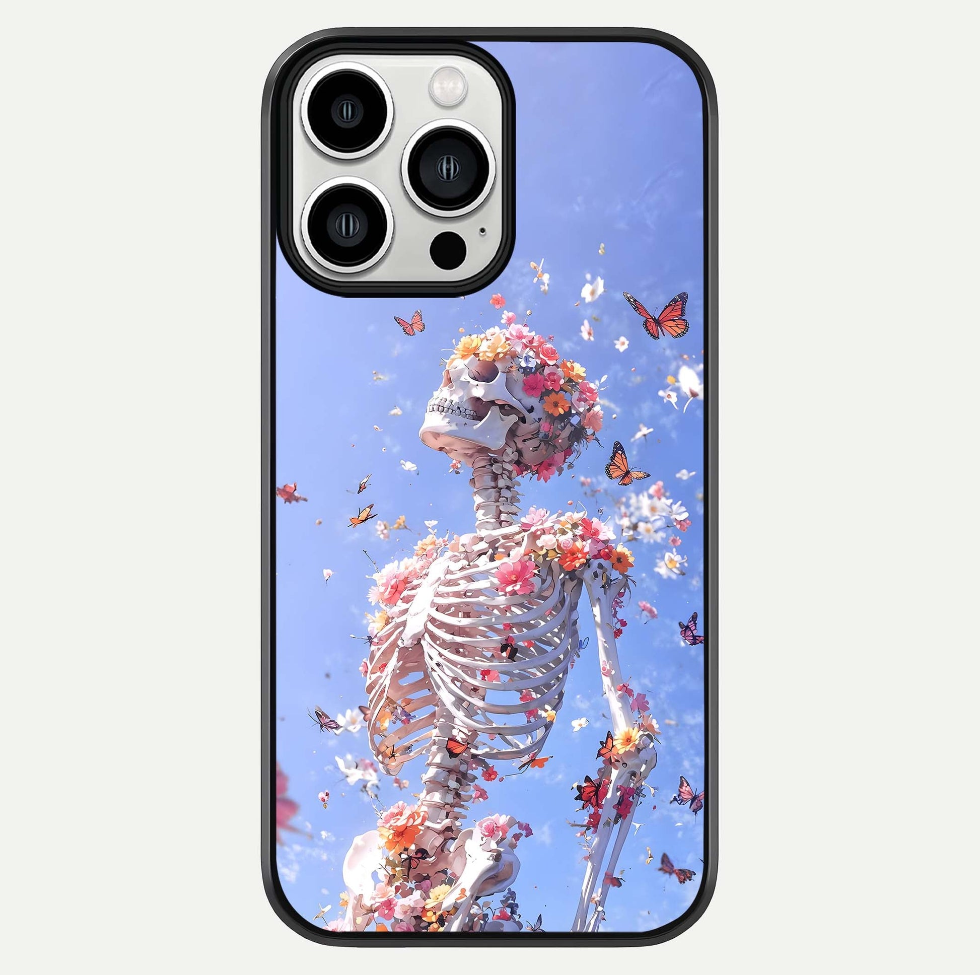 Bloom Beyond Bones Glass Case For iPhone 13 Pro Max by Custom World