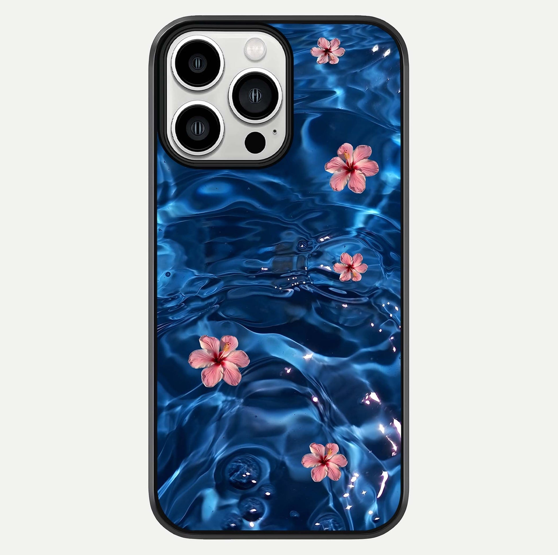 Blooming Water Drift Glass Case For iPhone 13 Pro Max by Custom World