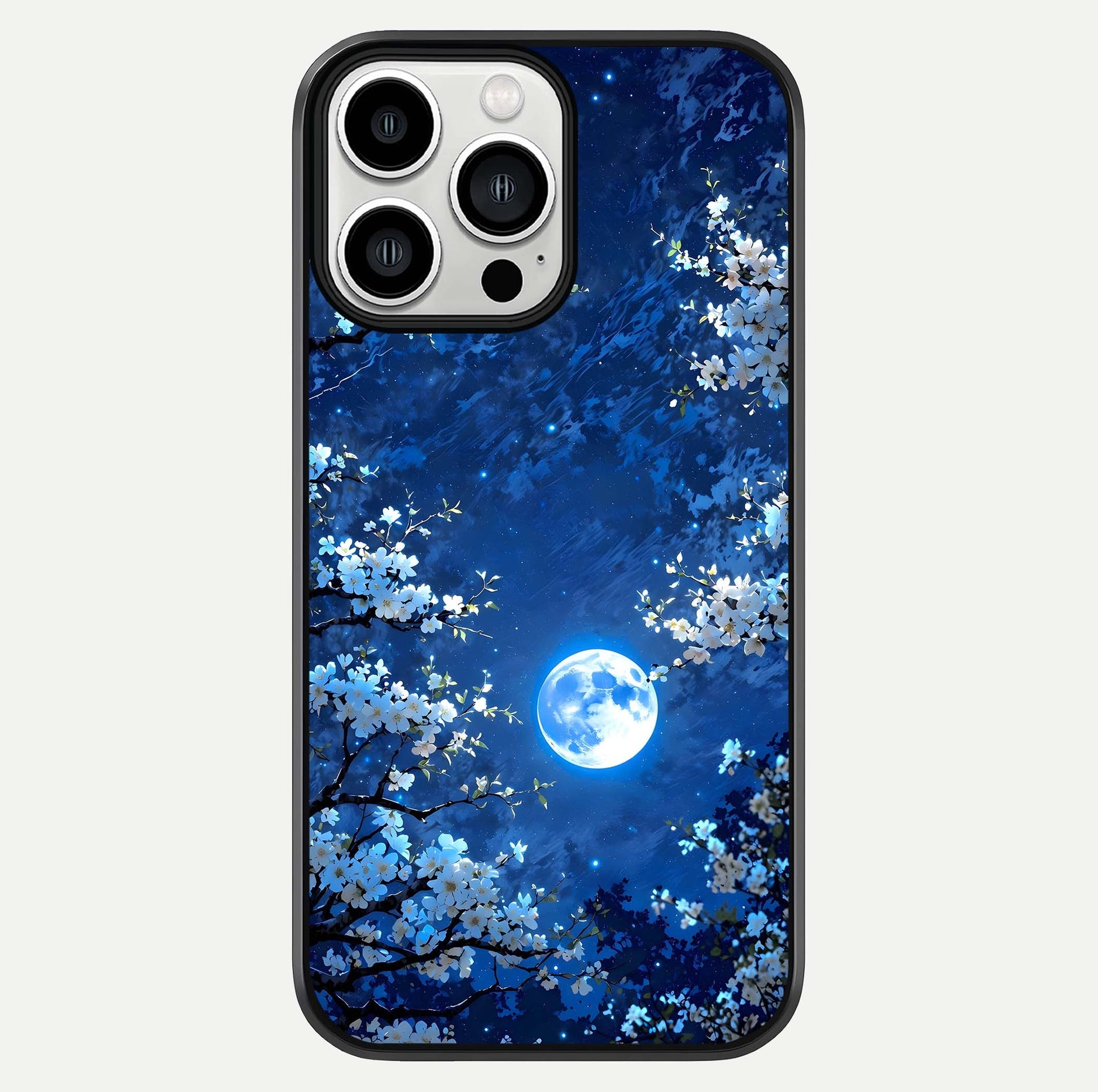 Blossom Moonlight Sky Glass Case For iPhone 13 Pro Max by Custom World