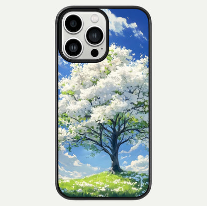 Blossom Sky Serenity Glass Case For iPhone 13 Pro Max by Custom World