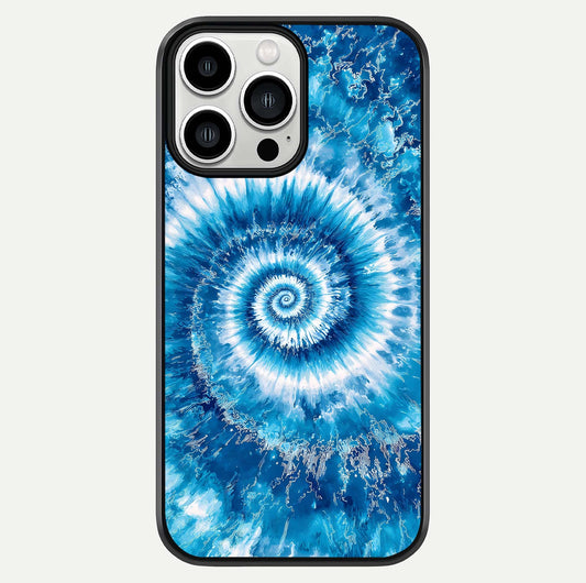 Blue Galaxy Wave Glass Case For iPhone 13 Pro Max by Custom World