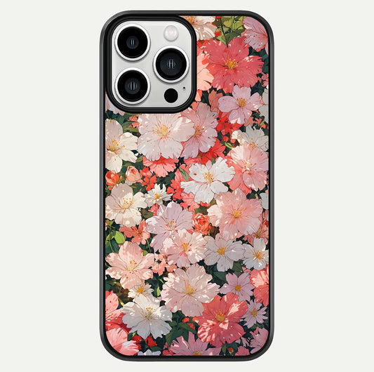Blush Bloom Field Glass Case For iPhone 13 Pro Max by Custom World