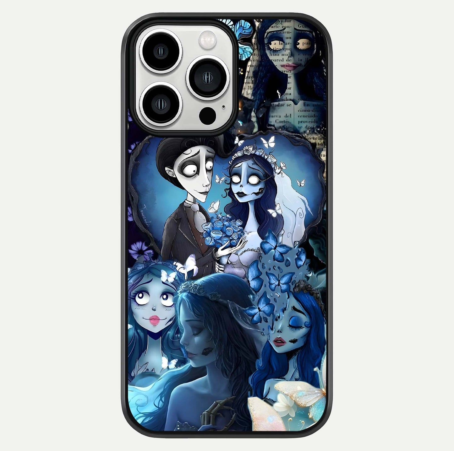 Butterfly Ghost Soul Glass Case For iPhone 13 Pro Max by Custom World