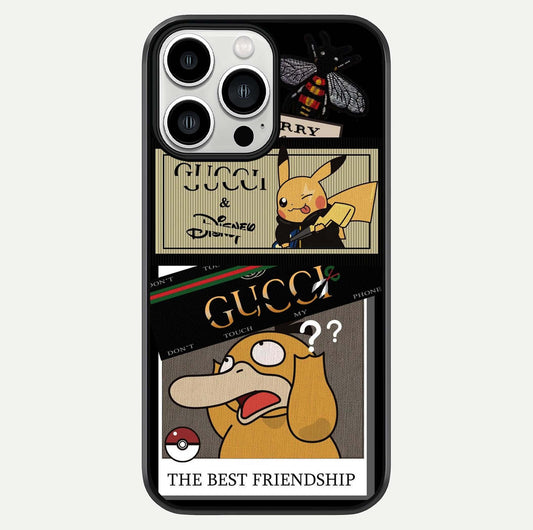 Cartoon Brand Play Mashup Glass Case For iPhone 13 Pro Max by Custom World