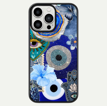 Celestial Celestial Blue Vision Glass Case For iPhone 13 Pro Max by Custom World