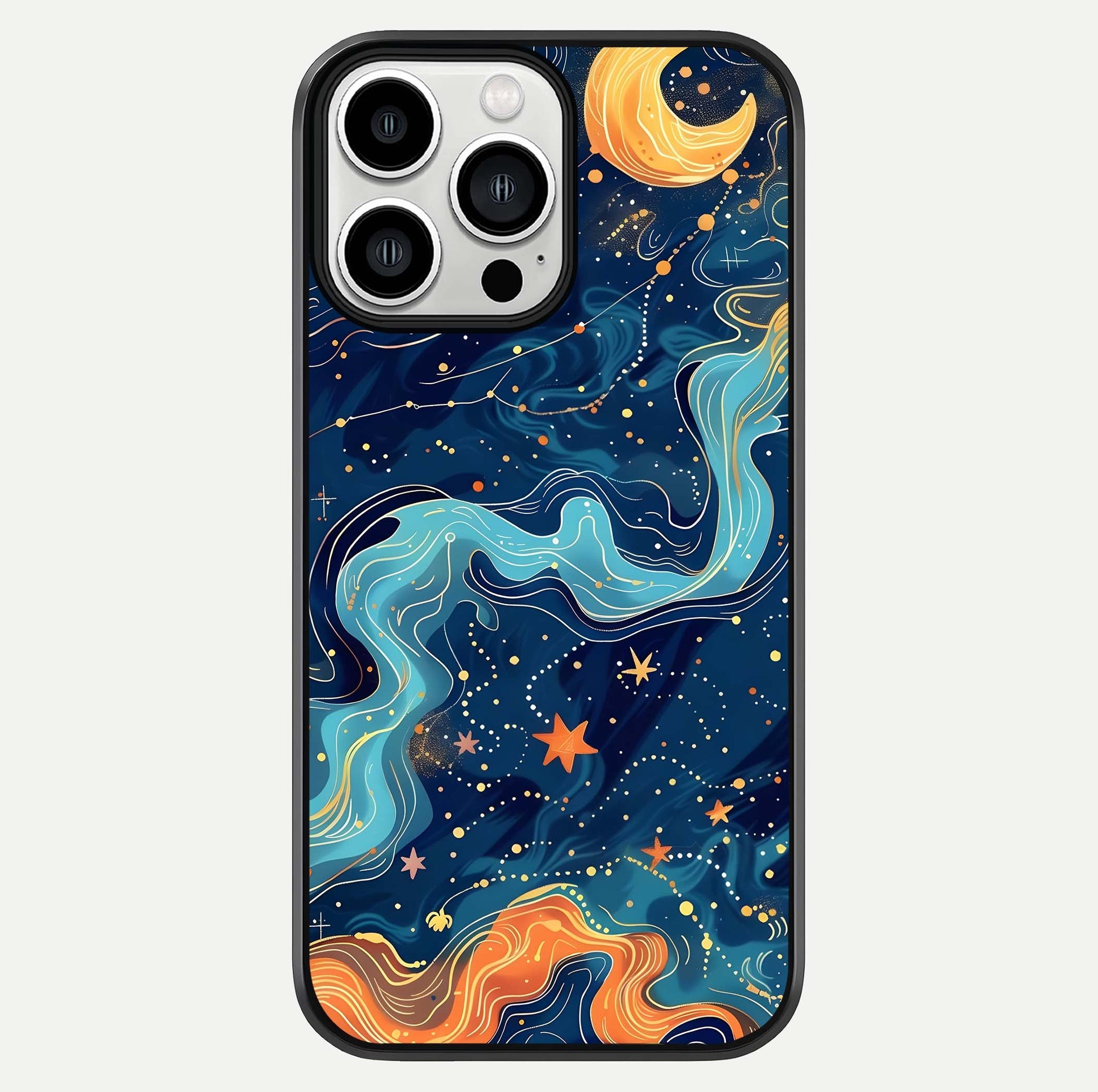 Celestial Dream Flow Glass Case For iPhone 13 Pro Max by Custom World