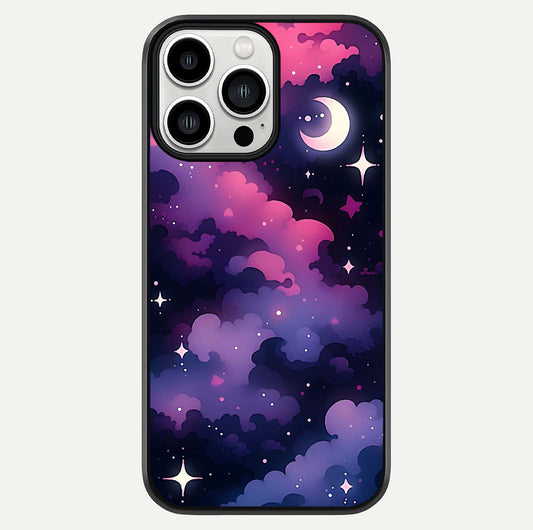 Celestial Moon Magic Glass Case For iPhone 13 Pro Max by Custom World