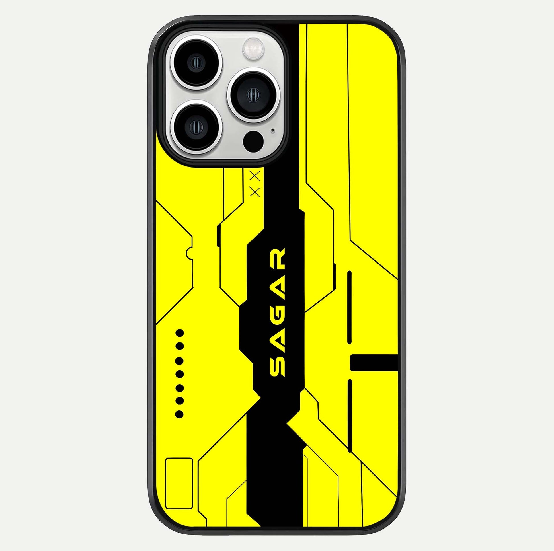 Circuit CYBERPUNK Custom Name Glass Case For iPhone 13 Pro Max by Custom World