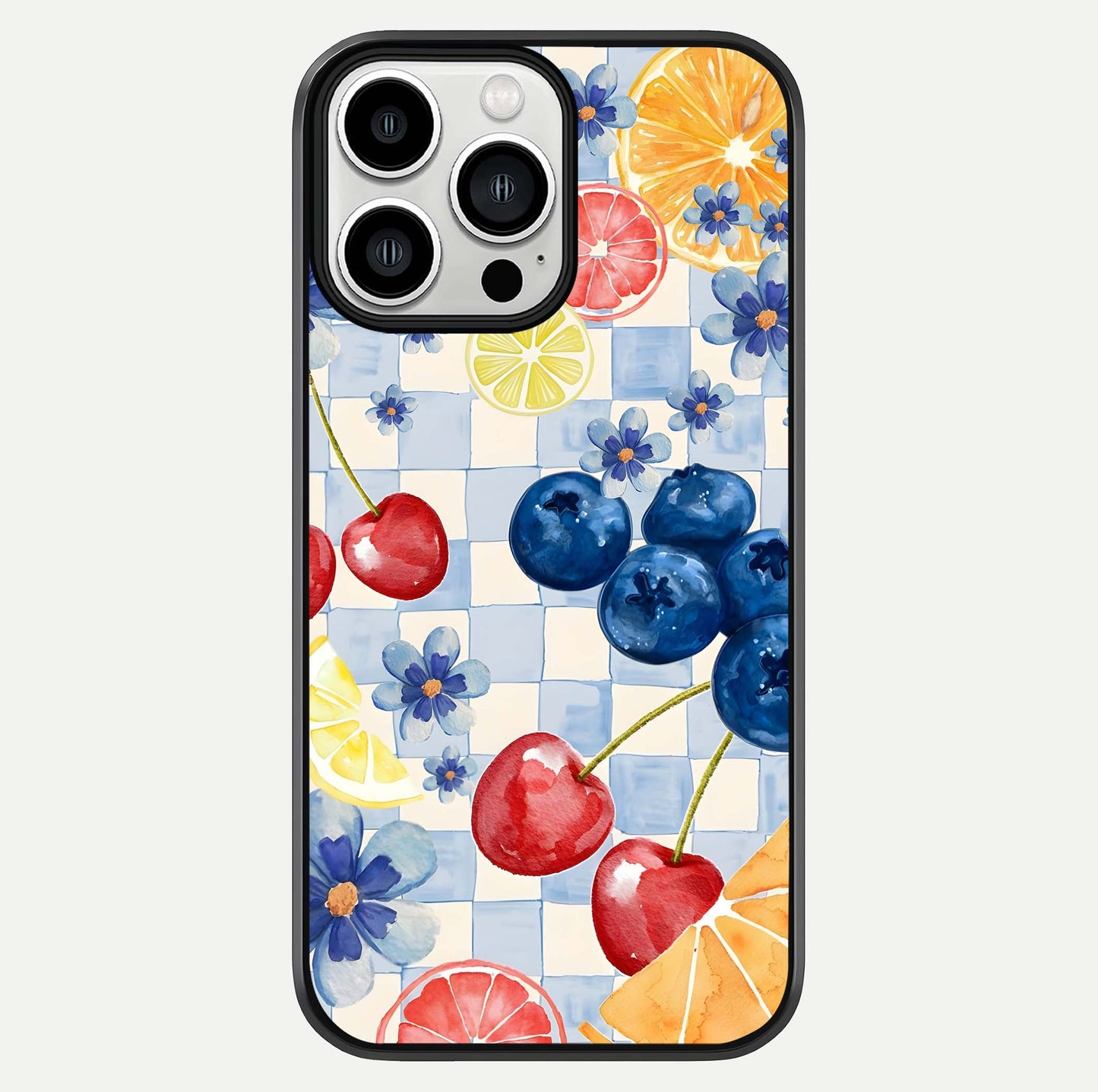 Citrus Bloom Joy Glass Case For iPhone 13 Pro Max by Custom World
