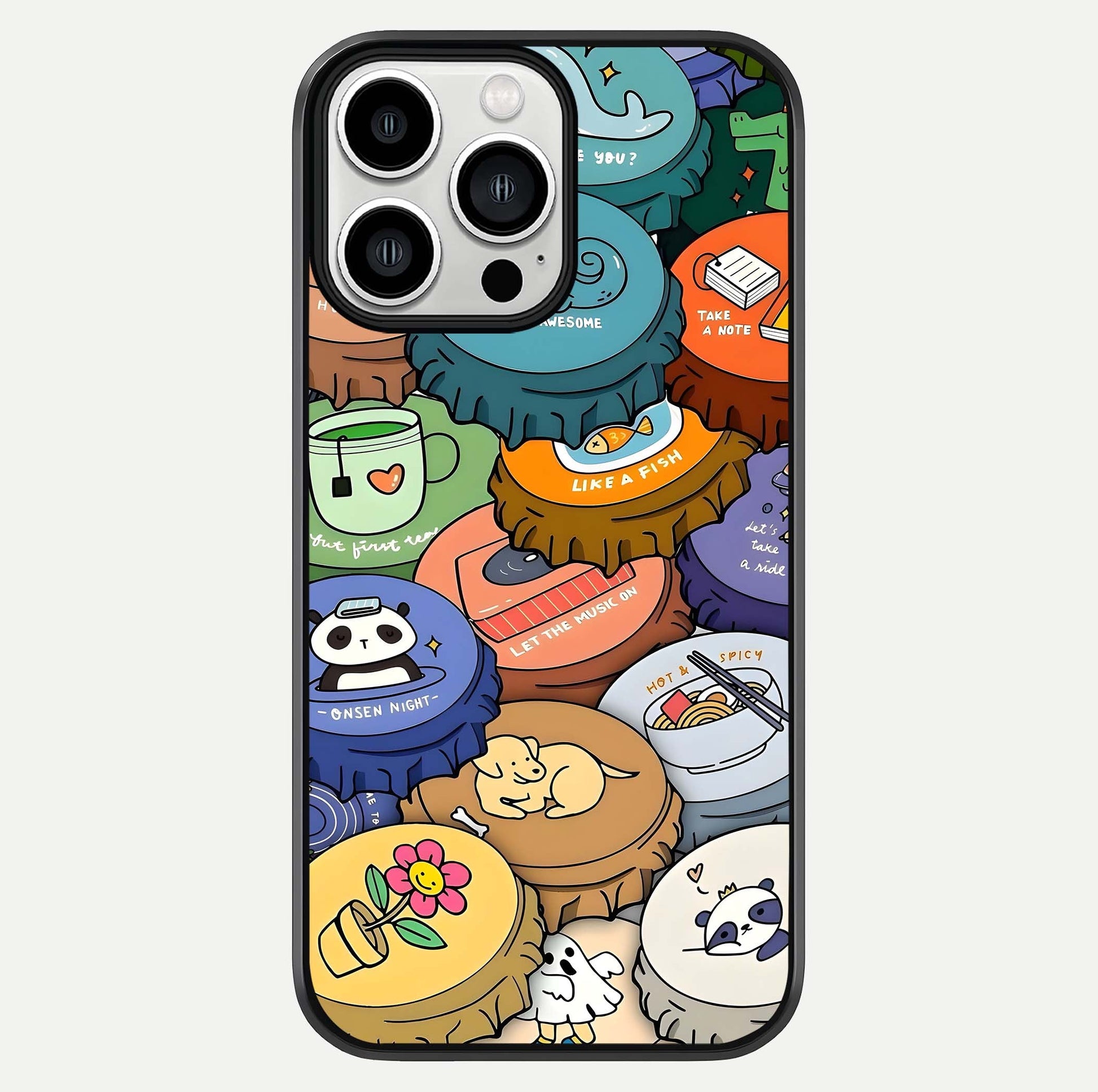 Coins Patterns Glass Case For iPhone 13 Pro Max by Custom World