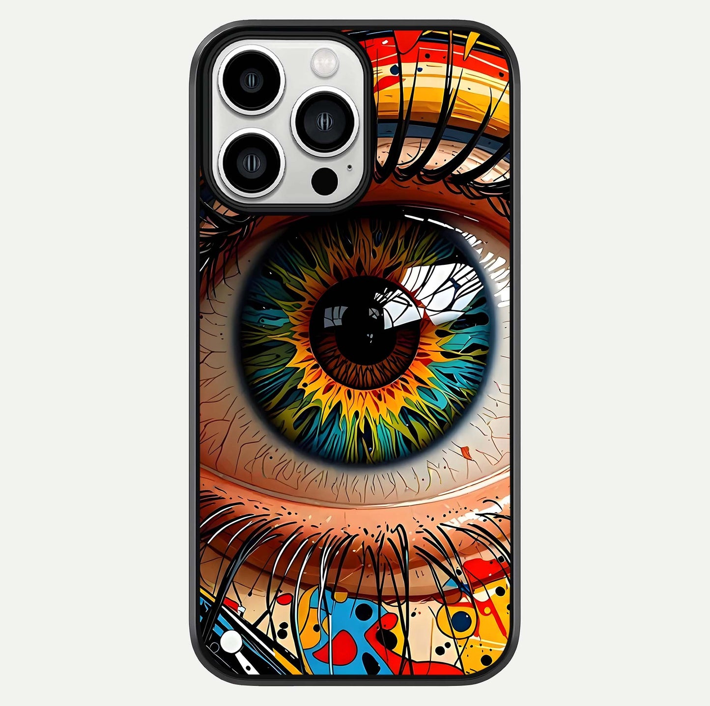 Colorful Eye Glass Case For iPhone 13 Pro Max by Custom World