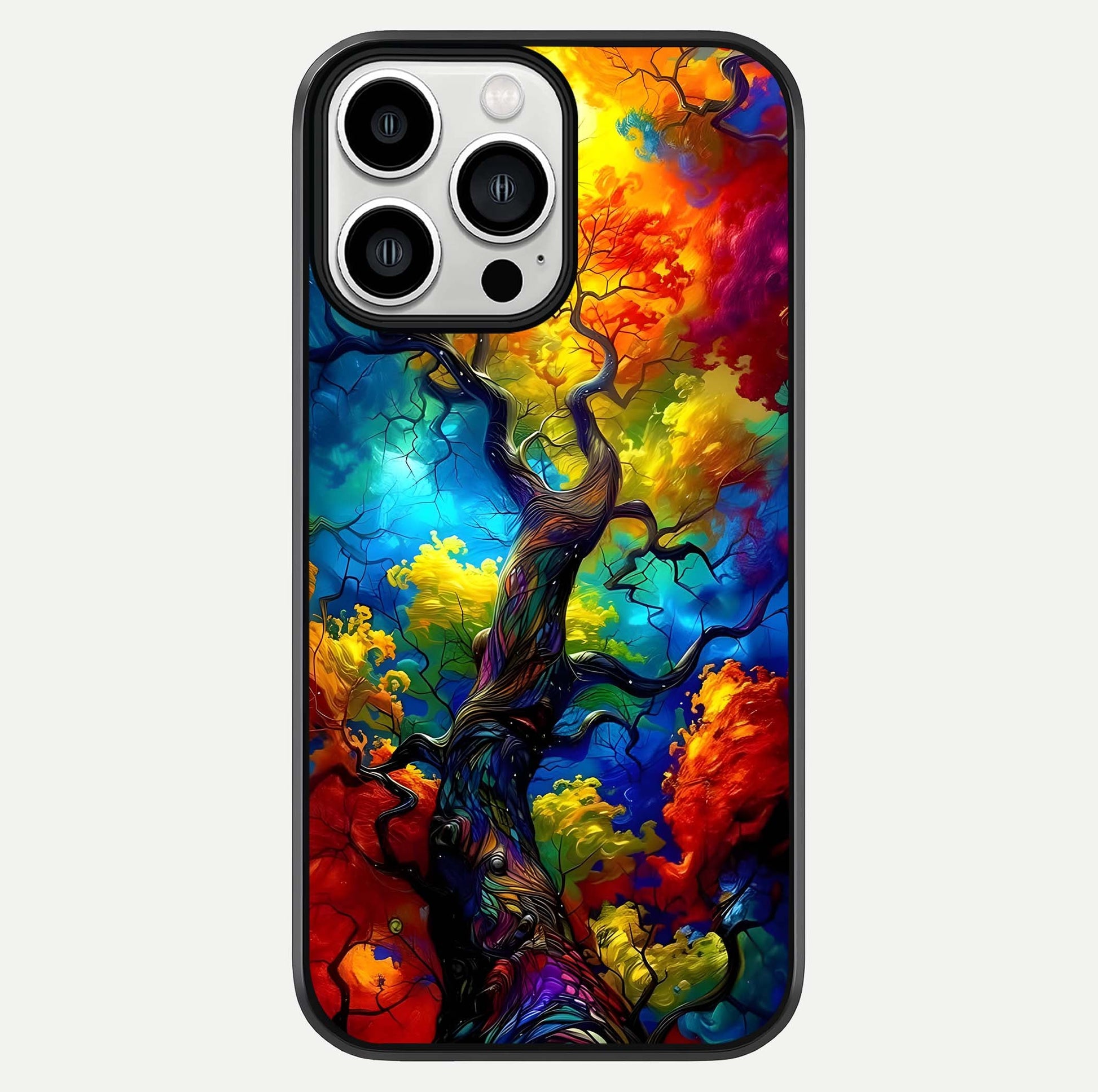 Colorful Tree Glass Case For iPhone 13 Pro Max by Custom World