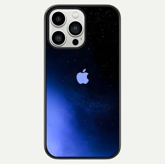 Cosmic Blue Apple Glass Case For iPhone 13 Pro Max by Custom World