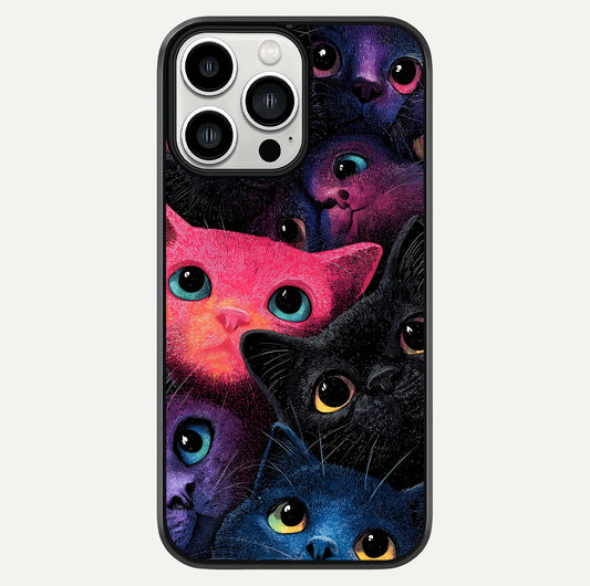 Cosmic Cats Dreams Glass Case For iPhone 13 Pro Max by Custom World