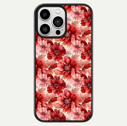 Crimson Love Petals Glass Case For iPhone 13 Pro Max by Custom World