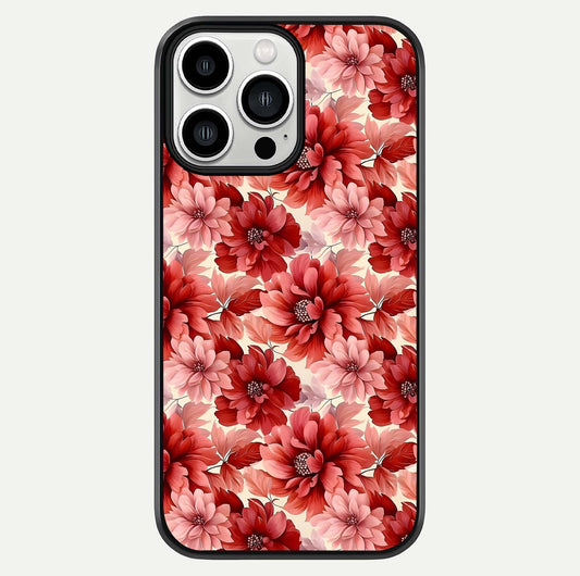Crimson Love Petals Glass Case For iPhone 13 Pro Max by Custom World