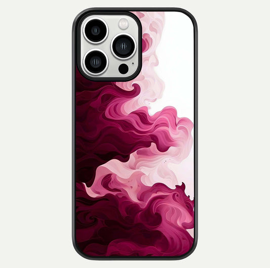Crimson Wave Flow Glass Case For iPhone 13 Pro Max by Custom World