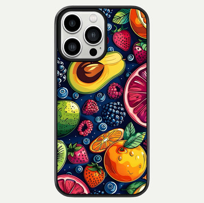 Cute Fruits Art Glass Case For iPhone 13 Pro Max by Custom World