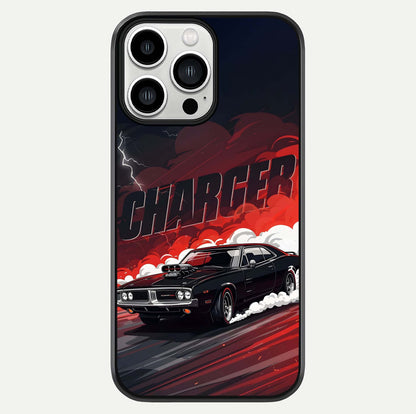 Dark Charger Fury Glass Case For iPhone 13 Pro Max by Custom World