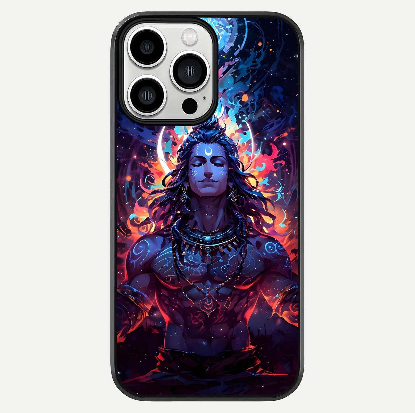 Divine Fire Shiv Glass Case For iPhone 13 Pro Max by Custom World